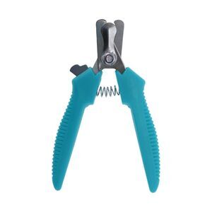 Durable Short Handle Pet Nail Clippers for Cat for Dog Sky Blue